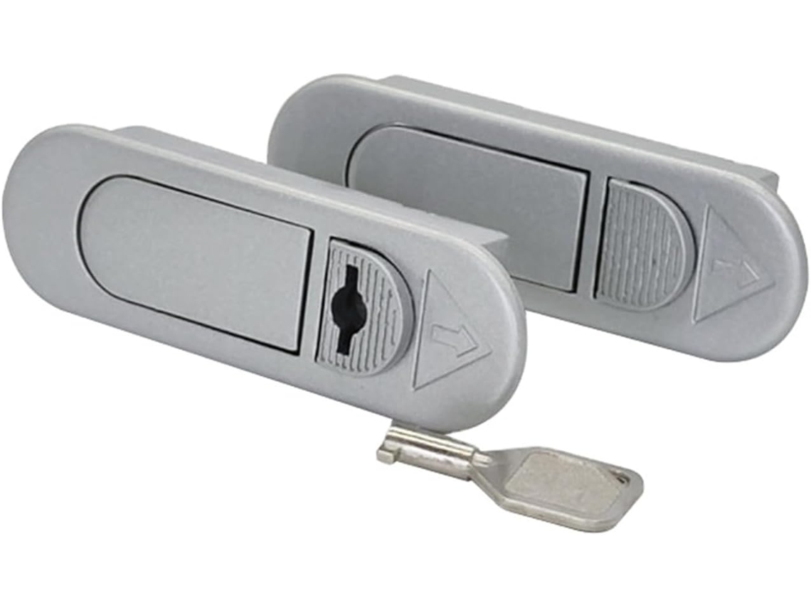 Cilindro De Fechadura Com Chave Mestra Para Porta Dupla Ms610-1, Para Uso Externo, Em Liga De Zinco, 1 Peça