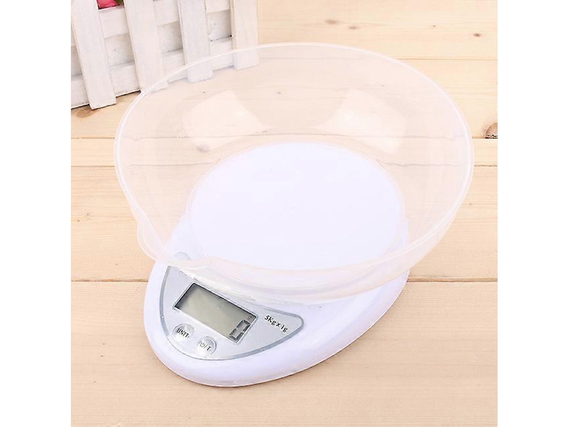 Balança de cozinha AQUAFORGE com visor LCD, 5 Kg/1 G