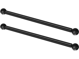 Braço De Metal Preto Para Luminária Externa De 41 Cm, Conjunto Com 2 Peças, Suporte Em Cruz.