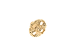 Puxador para Móveis em Zamac Diâmetro 37mm Banhados a Ouro Conjunto de 6 HARDWAREXCHANGE