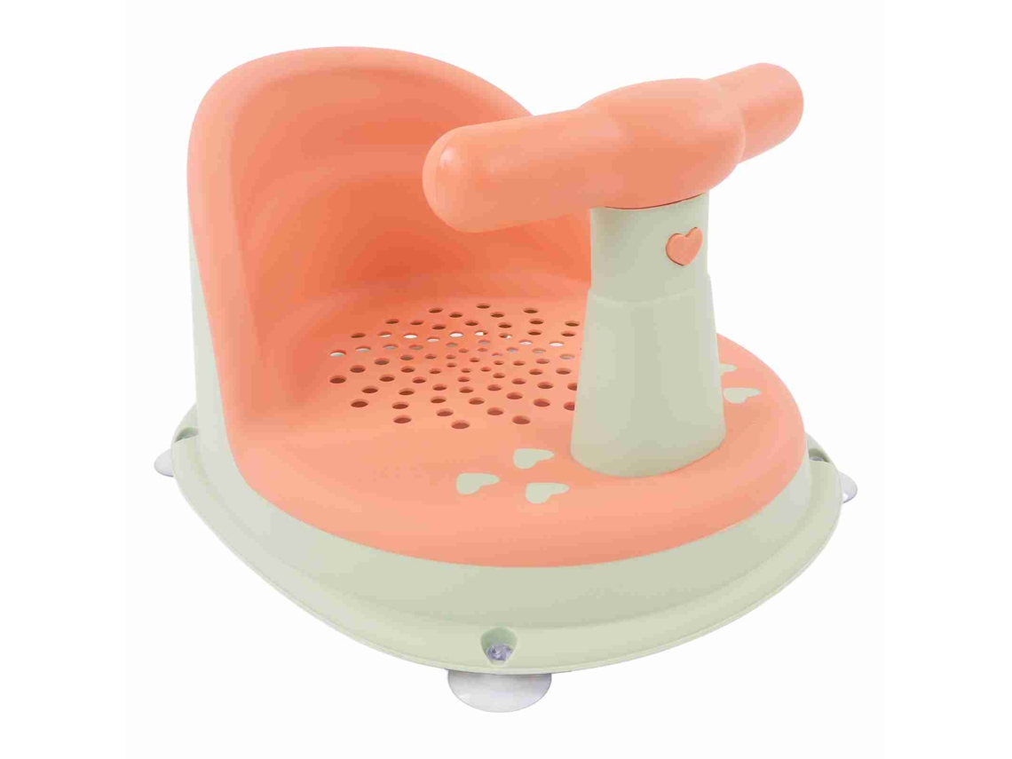 Mali cadeira de Banho para Bebê Dobrável com Ventosas Anti derrapantes Soft Pp Skin Proof Rosa Verde