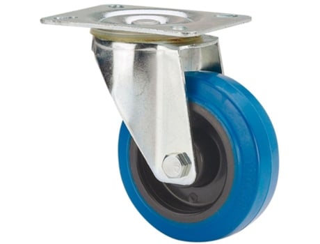 Placa de roda giratória 121-125-1 Cp Poliamix-Blue Superelast Rubber.