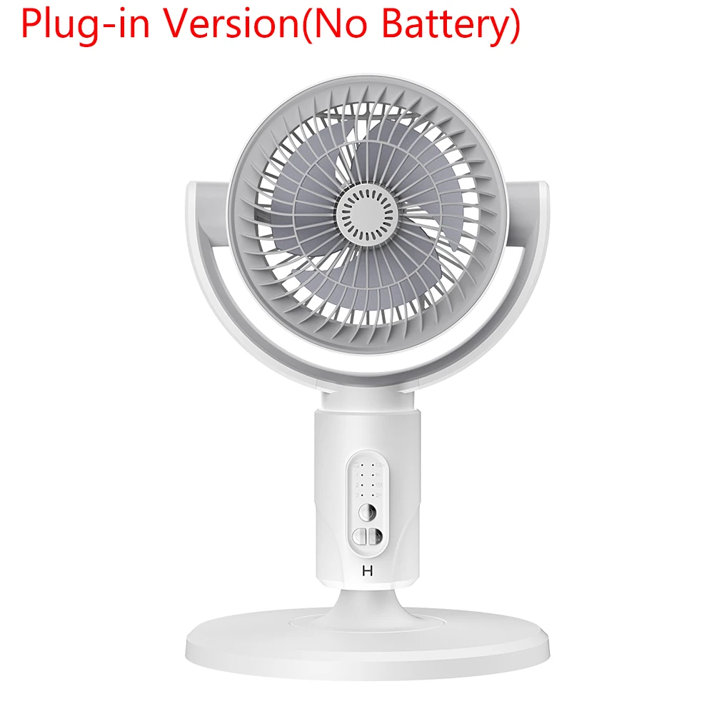 Ventilador Elétrico De Chão Com Turbina Para Circulação De Ar (sem Bateria), Cinco Velocidades E Altura Ajustáveis.