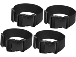 Conjunto De 4 Cintas Ajustáveis Bagagem Com Fivela, Cintas De Nylon Resistentes Malas, Mochilas E Viagens Ao