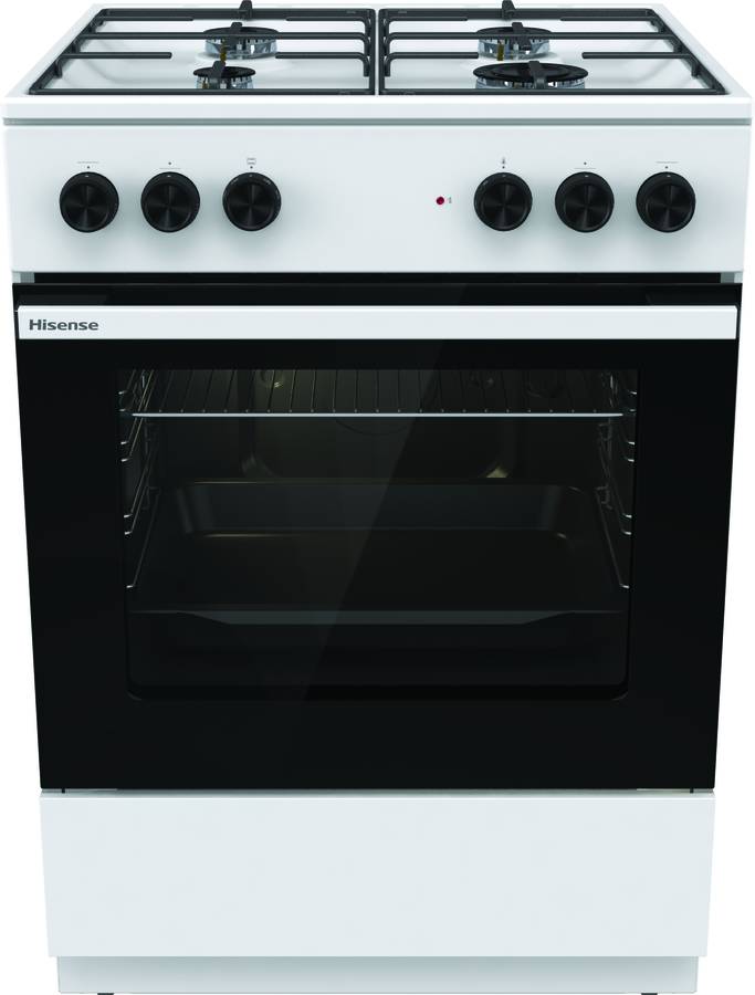 Fogão Misto HISENSE HK6A43WF (71 L - Elétrico e Gás Natural - 60 cm - Branco)