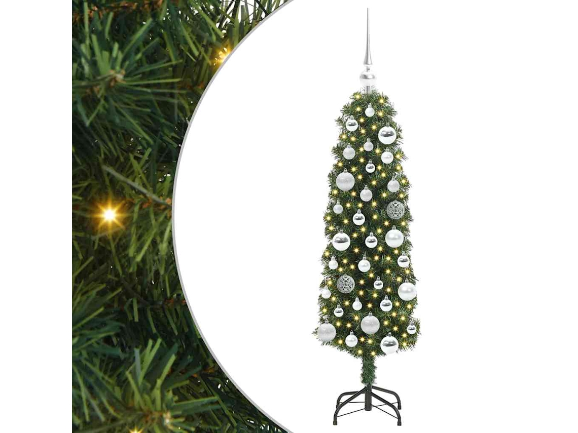 Conjunto 1 Árvore De Natal Vidaxl Verde Pvc (120 Cm)