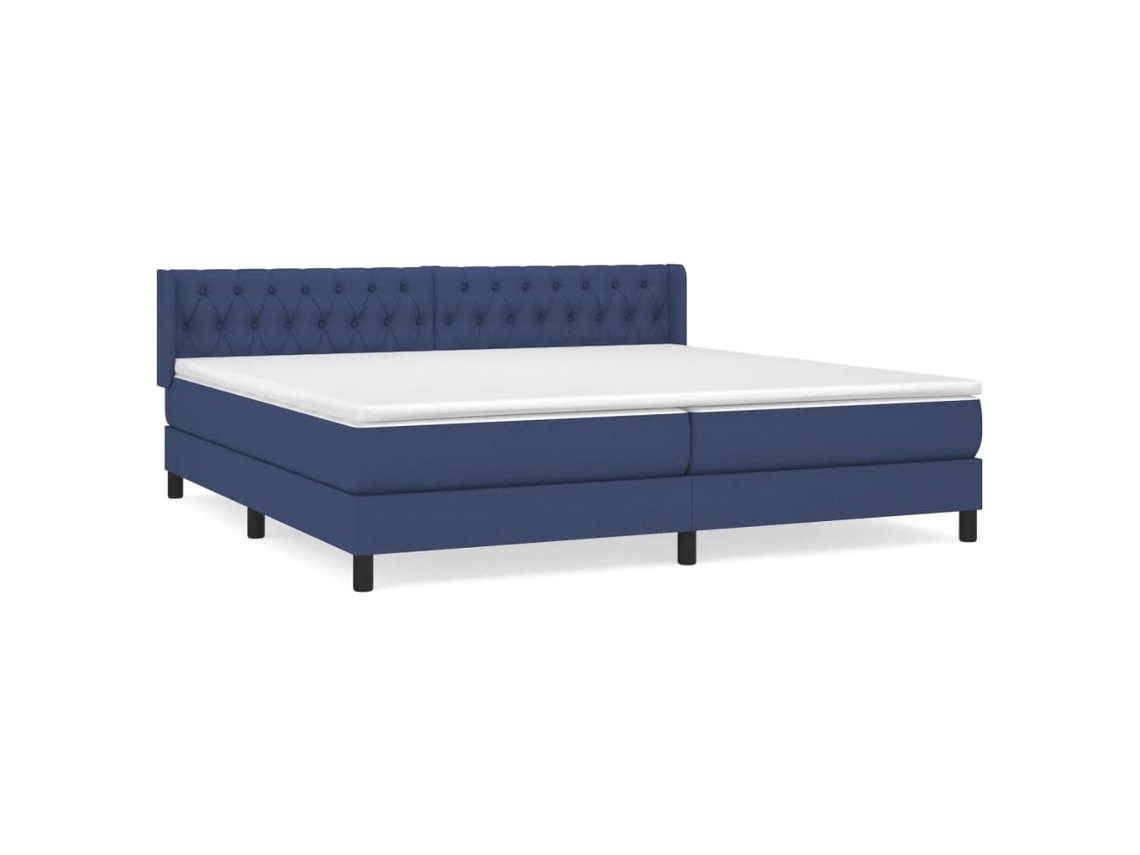 Box Spring Bed, Box Spring Beds Vidaxl Azul Tecido (200 X 200 Cm)