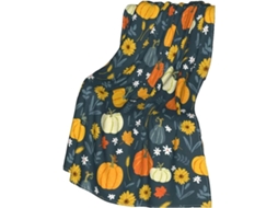 Manta de Halloween Syjym para Sofá Cama Outono Dia Ação Graças com Estampa Abóbora e Fantasma Cobertor, Macio,
