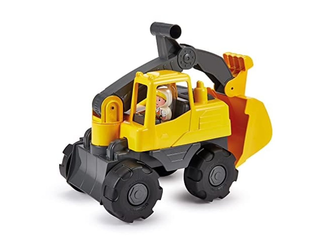 Escavadeira De Brinquedo Ecoiffier Com Figura 35,5 Cm Amarela