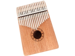 Kalimba De Mogno Com 17 Notas, Instrumento De Dois Dedos