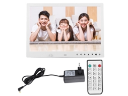 Laxiscreed Quadro Digital Portátil De 13 Polegadas Com Tela 1080p, Relógio E Reprodução De Vídeos