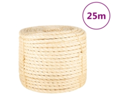 Vidaxl Corda 100% Sisal 14 Mm 25 M