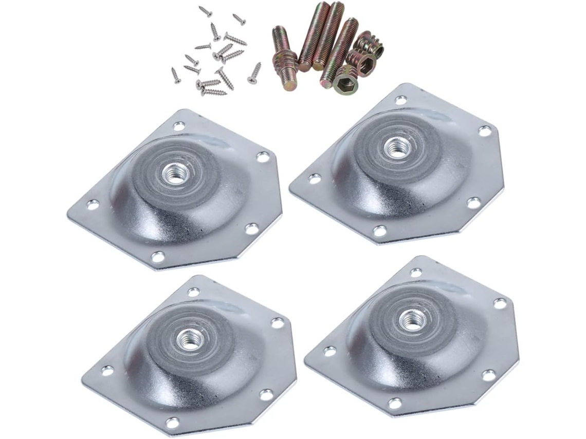 Operitacx Conjunto De 6-conectores Para Pés Mesa Fixadores Práticos Montagem Segura Placa Ferro Resistente