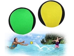 Bola Antiestresse Para Pular Na Água, Pacote Com 2 Unidades, 5 Cm), Para Piscina, Praia, Mar E Atividades Ao Ar Livre (amarela + Verde, 5