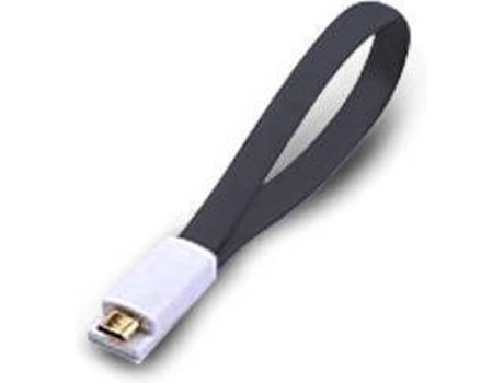 Cabo de Dados  (USB A - Micro USB B - 20 cm - Preto)