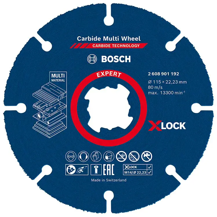 Disco Abrasivo de Carboneto Multi Material Ø115X1Mm BOSCH Carbide Multi Wheel