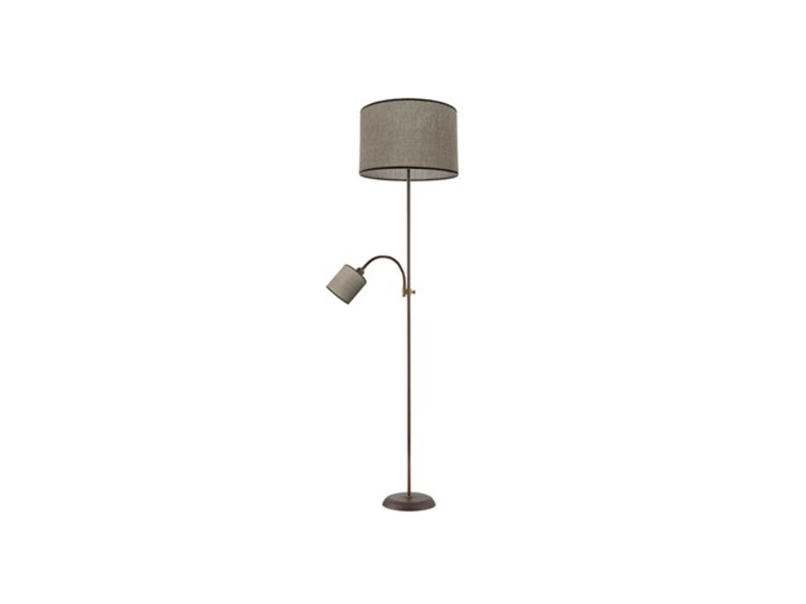Armonia Pé de Sala 1Xe271Xe14 Castanho-Castanho com Leitor 155X40X40 Cm FABRILAMP
