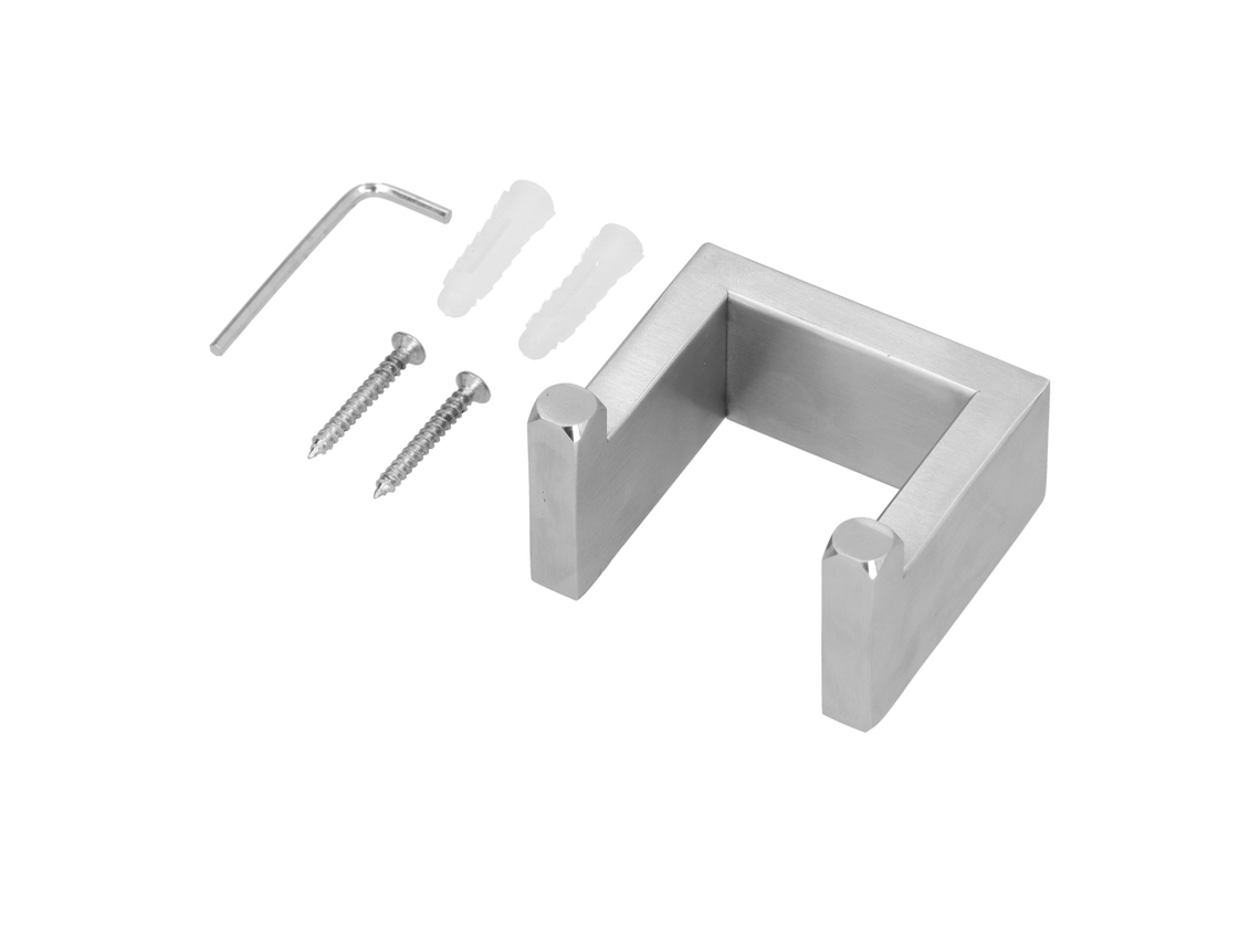 Rack de Toalhas em aço inox com ganchos duplos EOOCOO