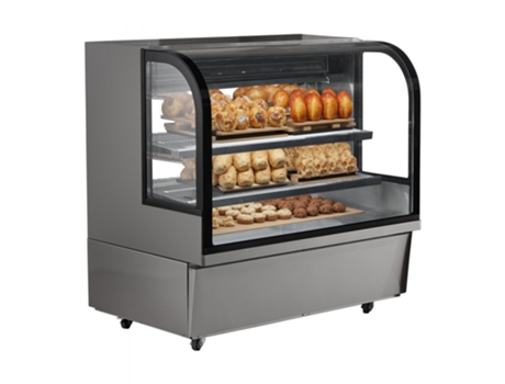 Vitrine Refrigerada Comercial 505l Com Prateleiras, Iluminação Led E Controlo De Temperatura Tekmaquinas