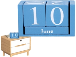 Blocs De Calendrier En Bois Decoração Simples Mois Data Rustique Ferme