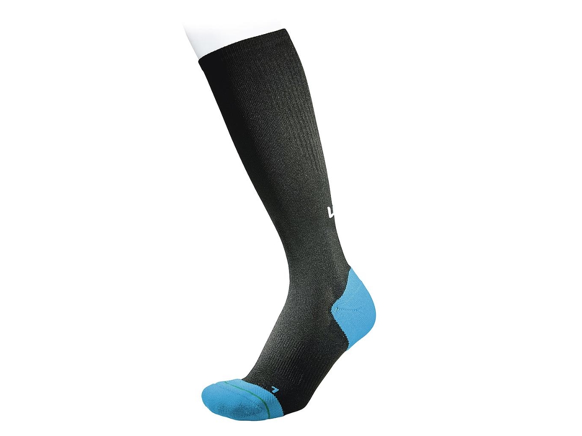 Meia De Compressão Esportiva Ultimate Performance Preta/azul Tamanho M Conforto