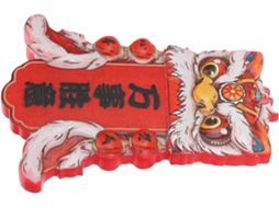 Ímã De Geladeira Iplusmile, Decoração Festiva Para Geladeira, Design De Leão, Estilo Chinês Festivo, Resina Magnética