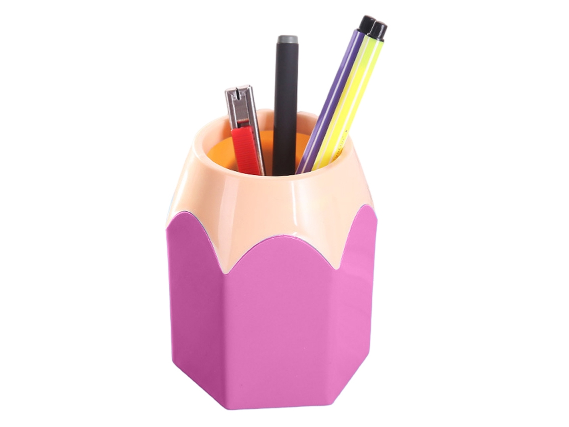 Mali porta lápis em Forma de Lápis com Design Removível para Mesa Escritório Casa Decorativo