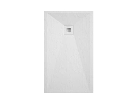 Base de Duche de Resina Retangular Classic Textura Lisa Base de Duche de Carga Mineral Válvula Incluída EL BAÑO MODERNO