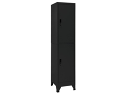 Vidaxl Cacifo 38x45x180 Cm Aço Preto