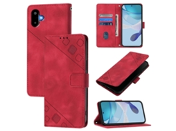 Capa De Celular Em Couro Com Relevo E Toque De Pele