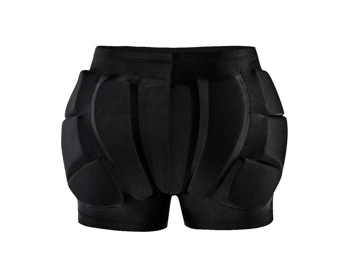 Protector De Caderas Para Patinaje Com Almofadas Espessas Cortos Desportivos Para Menino Menina Ski Snowboard S Negro