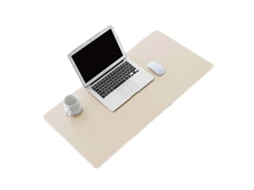Tapete De Mesa 80x40cm Em Couro Pu Bege, Protetor De Mesa Elegante E Sofisticado Que Combina Perfeitamente Com Casa E Escritório