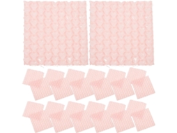 Sacos plásticos de bolha de parede dupla, 60 unidades, rosa. Proteção confiável e resistência reforçada.