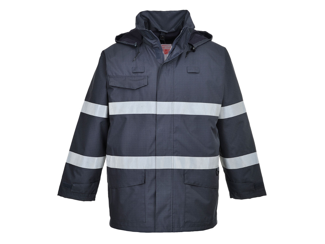 Jaqueta Bizflame Rain Multi Protection Impermeável E Respirável / Marinho / M Portwest