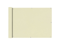Vidaxl Tela Varanda Tecido Oxford 75x600 Cm Creme