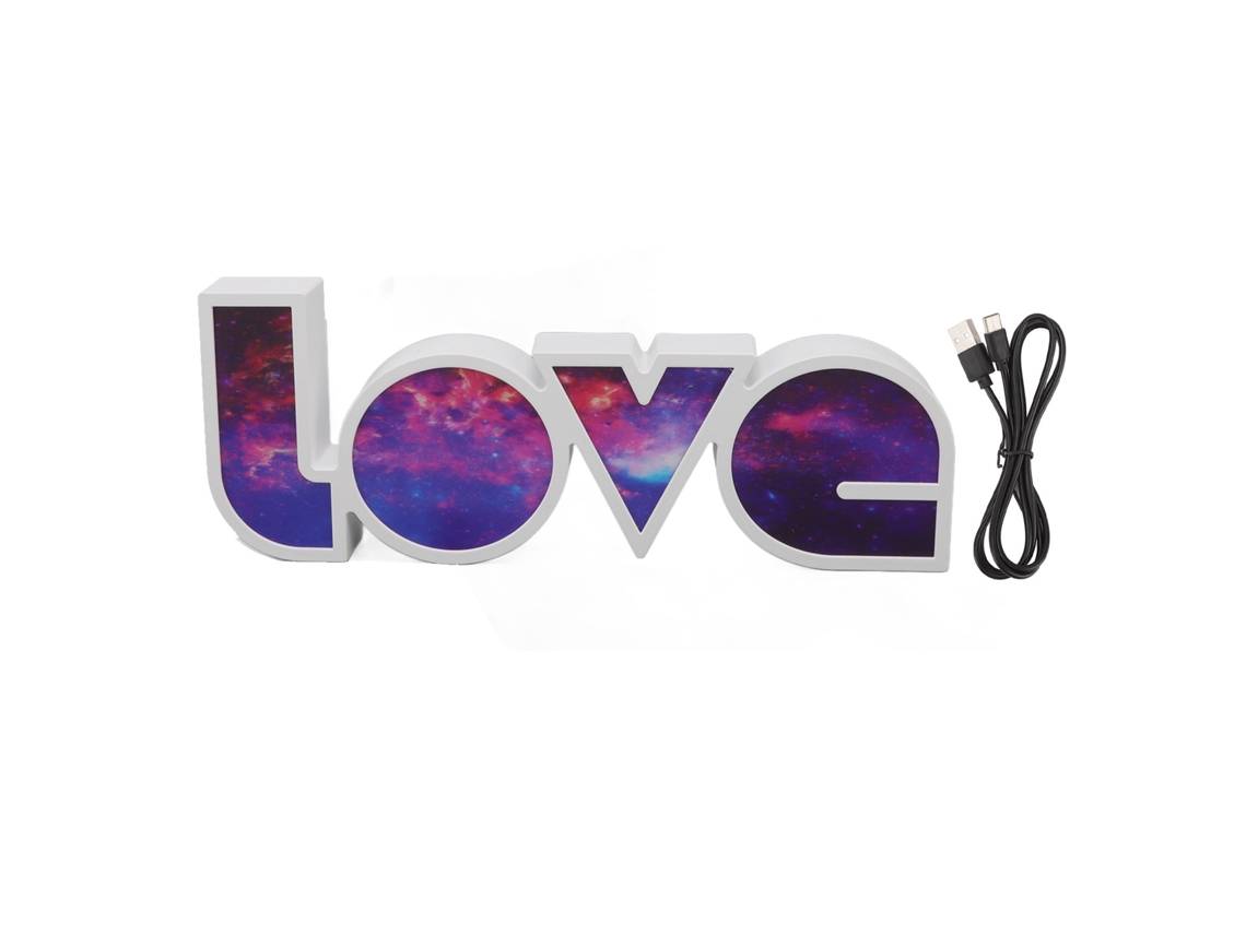 Luminária Led em Formato de Letra "love" CHABERLU