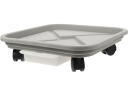 Suporte Para Plantas Com Bandeja De Água Integrada, Base De Plástico Resistente, Fácil De Limpar E Com Capacidade Carga