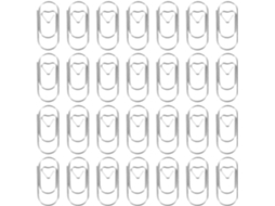 Conjunto Tofficu com 200 clipes de metal folheado em formato de coração, ideais para prender fotos e álbuns.