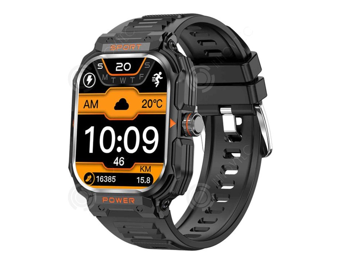 Inn Montre Conectada 4.2x1.41cm 2.01 Polegadas Hd Resolução 240x296 Bt4.0/5.2 Com Fones De Ouvido À Prova Dágua Monitoramento Da Saúde Innovtec