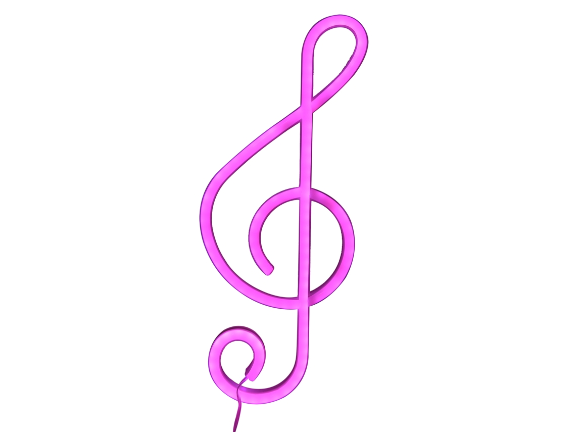 Rebe-luz De Neón Led Em Forma De Nota Musical Com Usb/bateria, Pendente Para Casa E Festa, Decoração De Parede