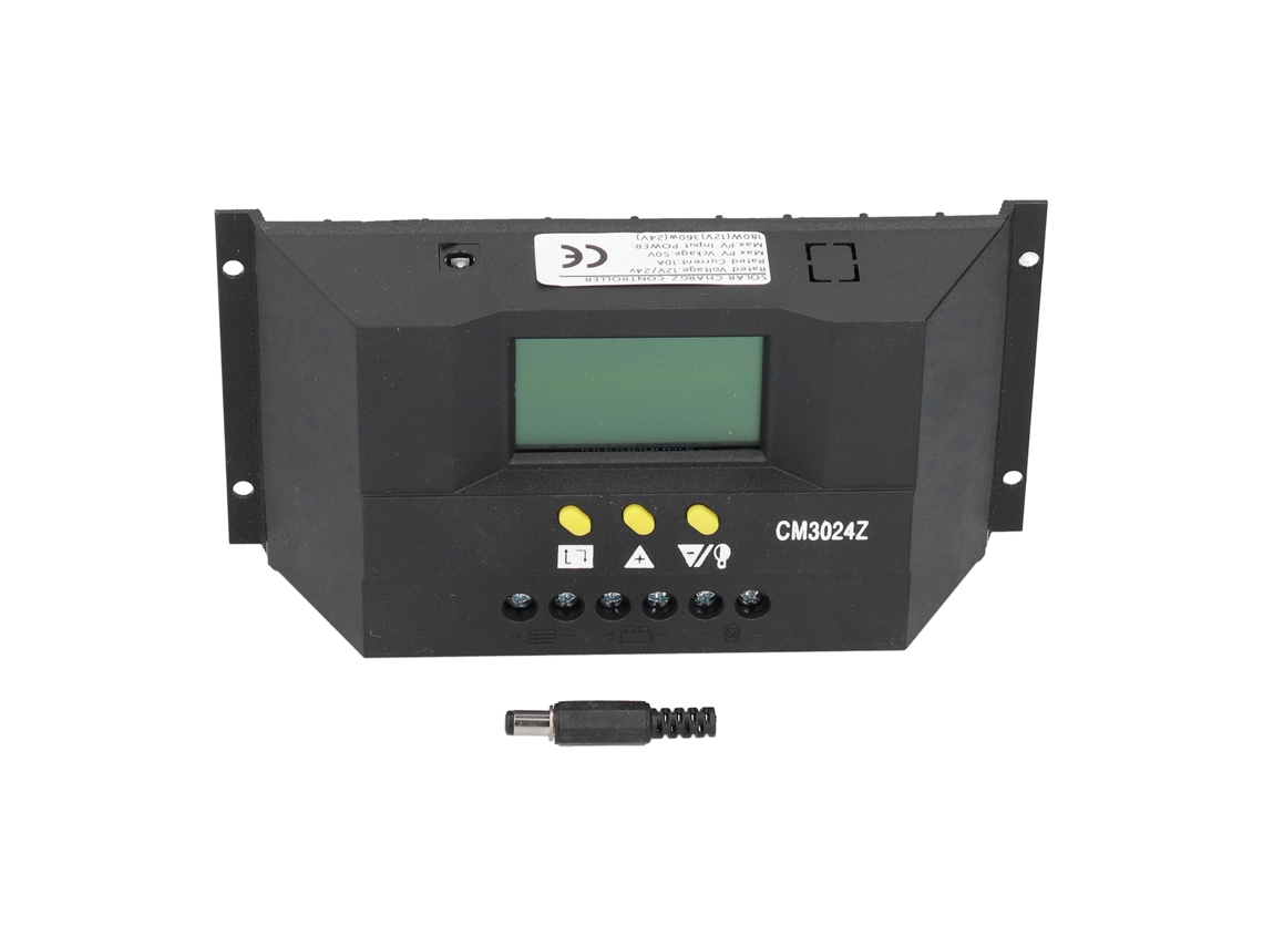 Controlador Solar Inteligente Pwm 12v/24v 10a, Lcd, Proteção Contra Descarga Reversa | S/MARCA