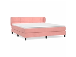 Box Spring Bed, Box Spring Beds Vidaxl Cor-de-rosa Veludo (180 X 200 Cm)