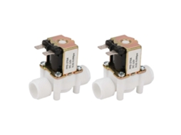2x Válvula Solenoide Água 12v Normalmente Fechada G1/2 Poliuretano Compatível Com Água