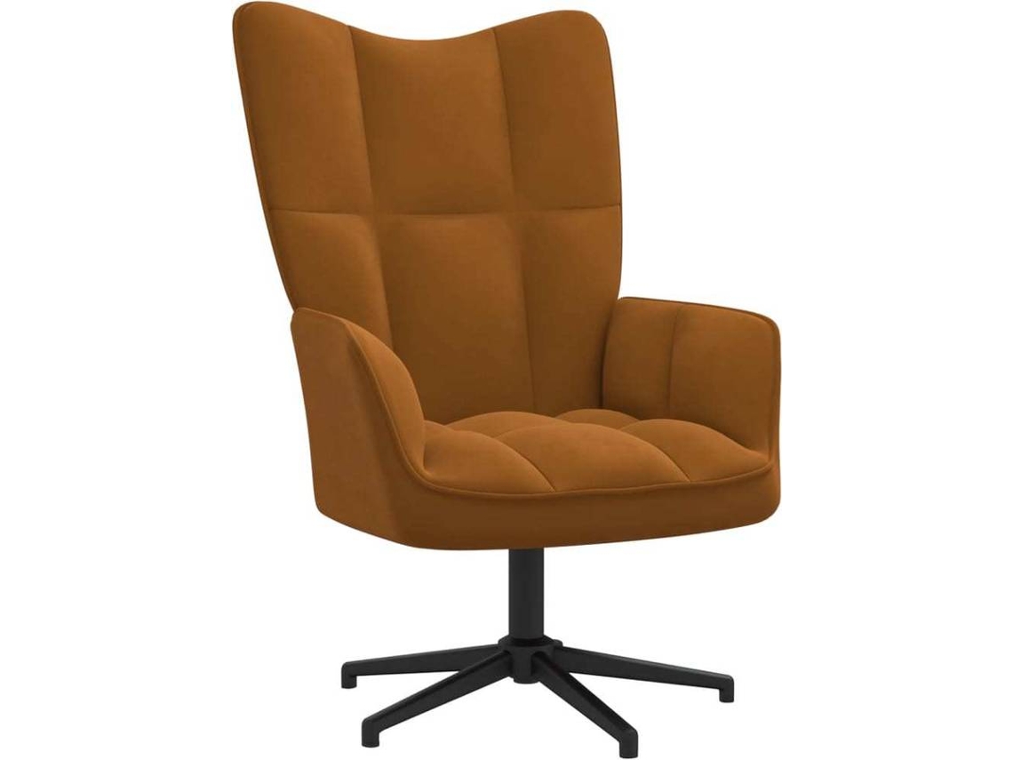 Relaxing Chair, Relaxing Chairs Vidaxl Marrom Veludo