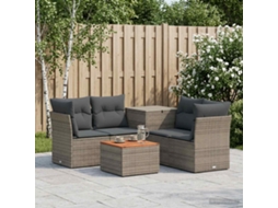 Vidaxl Conjunto De Sofás 6 Unid. Cinza E Cinza Escuro