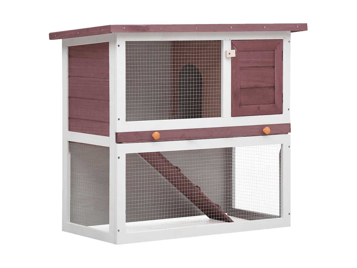 Vidaxl Coelheira De Exterior 1 Porta Madeira Castanho