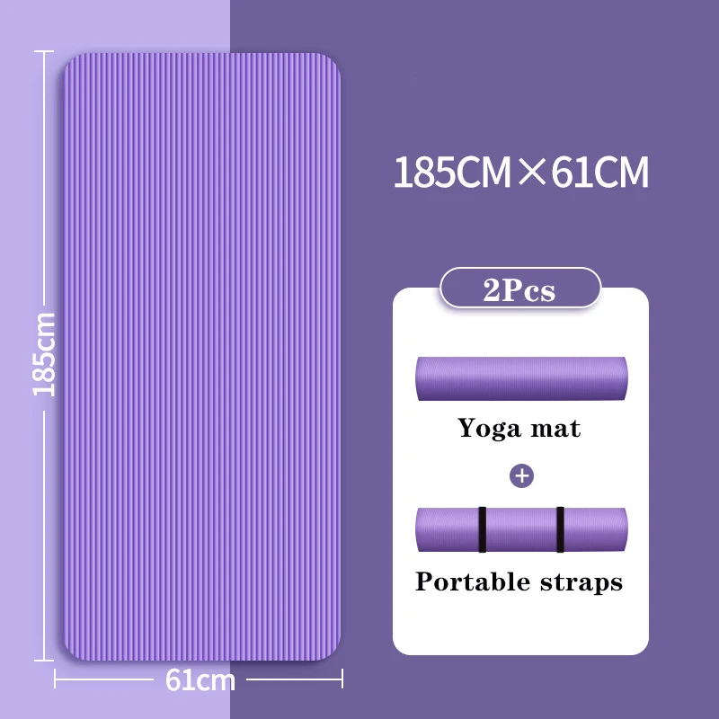 Tapete De Ioga (roxo), Antiderrapante, Ecológico, Para Ioga E Pilates.