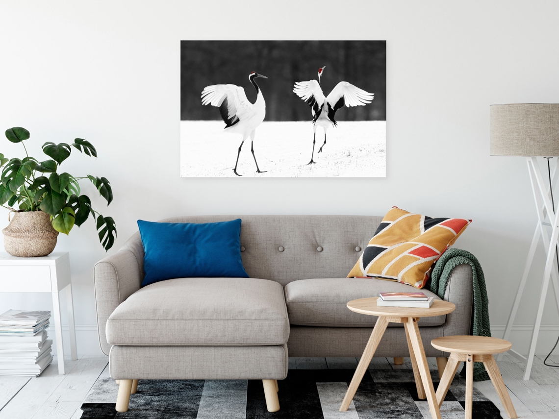 Quadro ARTGEIST Dancing Cranes (1 Part) Wide (90x60)
