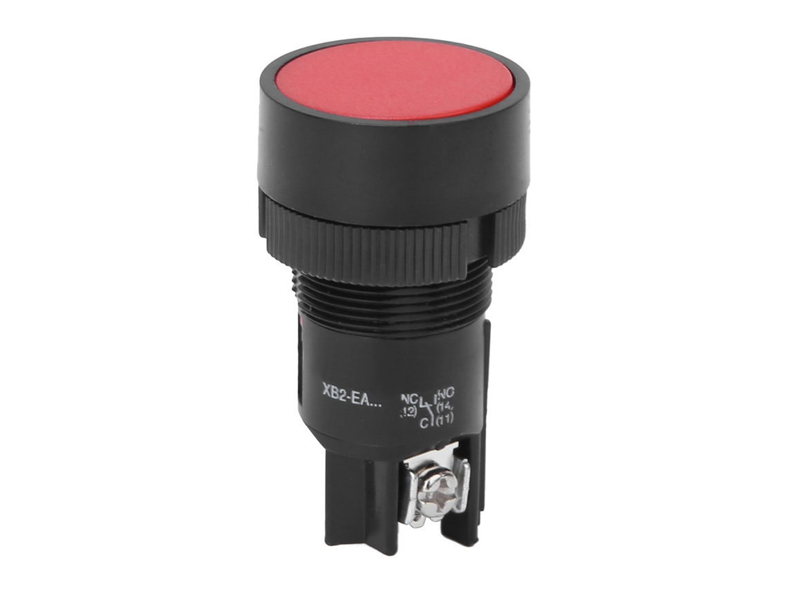 Laxiscreed Interruptor De Botão Ea Series 660v 10a Com 10 Unidades E Reset De Cor Vermelha