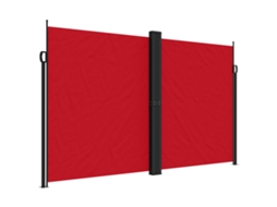 Retractable Side Awning, Retractable Side Awnings Vidaxl Vermelho Poliéster (200 X 1200 Cm)